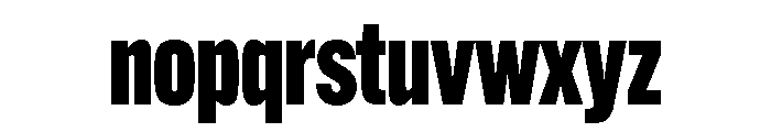 Alternate Gothic Extra Condensed Black Font LOWERCASE