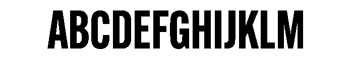 Alternate Gothic Extra Condensed Bold Font UPPERCASE