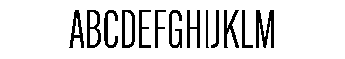Alternate Gothic Extra Condensed Book Font UPPERCASE