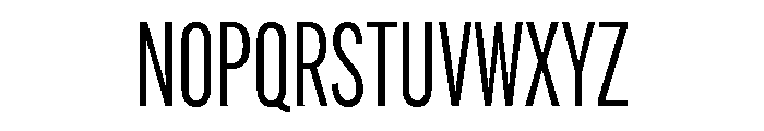 Alternate Gothic Extra Condensed Book Font UPPERCASE