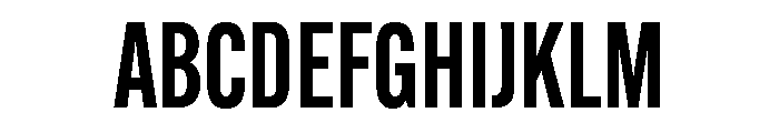 Alternate Gothic Extra Condensed Demi Font UPPERCASE