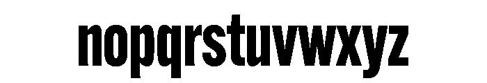 Alternate Gothic Extra Condensed Heavy Font LOWERCASE