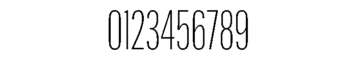 Alternate Gothic Extra Condensed Light Font OTHER CHARS