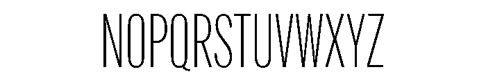 Alternate Gothic Extra Condensed Light Font UPPERCASE