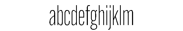 Alternate Gothic Extra Condensed Light FONT