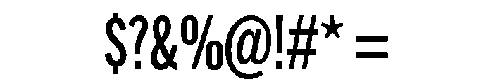 Alternate Gothic Extra Condensed Medium Font OTHER CHARS