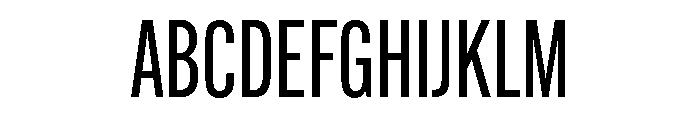 Alternate Gothic Extra Condensed Regular Font UPPERCASE