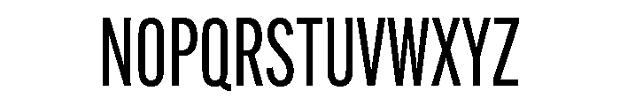 Alternate Gothic Extra Condensed Regular Font UPPERCASE