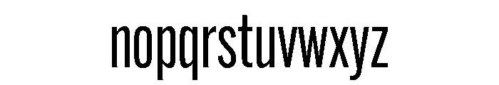 Alternate Gothic Extra Condensed Regular Font LOWERCASE