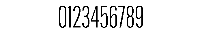 Alternate Gothic Extra Condensed Semi Light Font OTHER CHARS