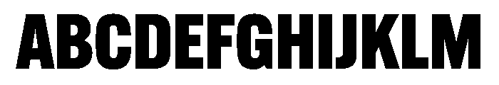 Alternate Gothic Heavy Font UPPERCASE
