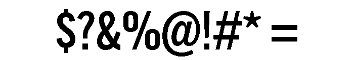 Alternate Gothic Medium Font OTHER CHARS