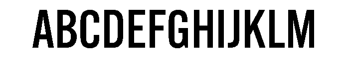 Alternate Gothic Medium Font UPPERCASE