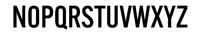 Alternate Gothic Medium Font UPPERCASE