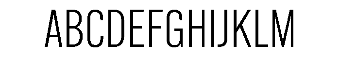 Alternate Gothic Semi Light Font UPPERCASE