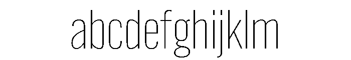 Alternate Gothic Thin FONT