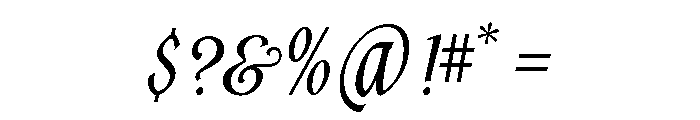 Alys Script Bold Font OTHER CHARS