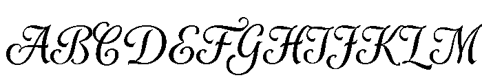 Alys Script Bold Font UPPERCASE