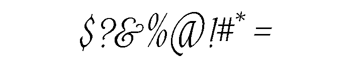 Alys Script Light Font OTHER CHARS