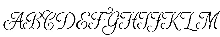 Alys Script Light Font UPPERCASE
