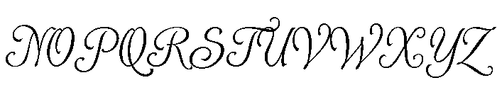 Alys Script Light Font UPPERCASE