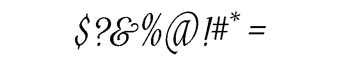 Alys Script Medium Font OTHER CHARS