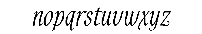 Alys Script Medium Font LOWERCASE