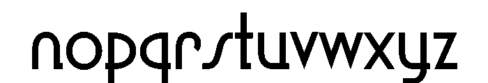 AM Marche Regular Font LOWERCASE