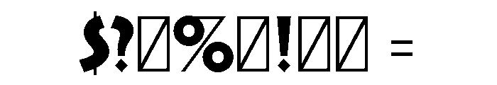 AM Panama Regular Font OTHER CHARS