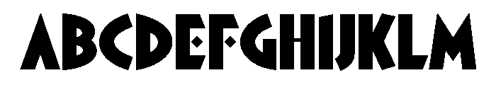 AM Panama Regular Font UPPERCASE
