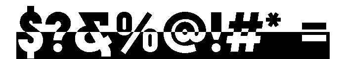 AM Serie 610 Regular Font OTHER CHARS