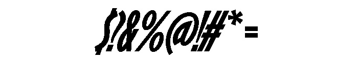 AM Tirana Regular Italic Font OTHER CHARS