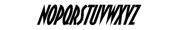AM Tirana Regular Italic Font UPPERCASE