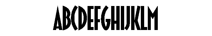AM Tirana Regular Font UPPERCASE