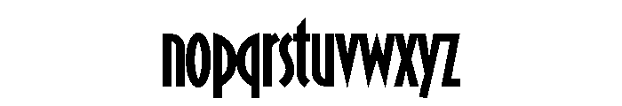 AM Tirana Regular Font LOWERCASE