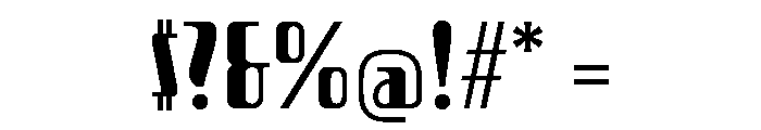 AM Tobruk Regular Font OTHER CHARS