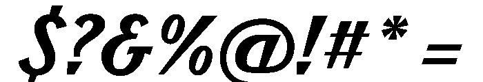 AM Toscana Italic Font OTHER CHARS