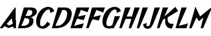 AM Toscana Italic Font UPPERCASE