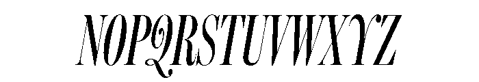 Am Lombardia Italic Font UPPERCASE