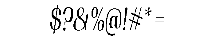 Am Lombardia Light Italic Font OTHER CHARS