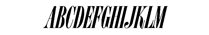 Am Lombardia Medium Italic Font UPPERCASE