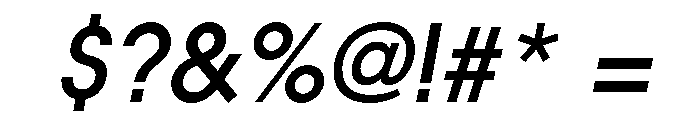 Am Majella Medium Italic Font OTHER CHARS