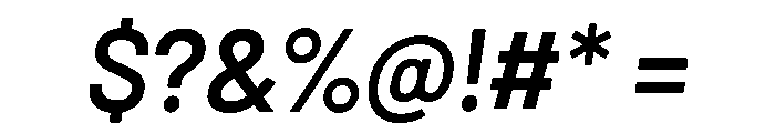 Am Majella Semibold Italic Font OTHER CHARS