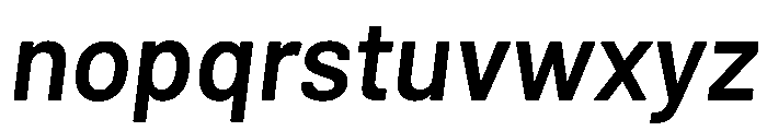 Am Majella Semibold Italic Font LOWERCASE