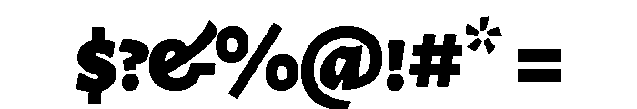 Am Novecento Heavy Font OTHER CHARS