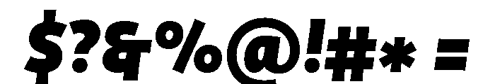Am Panama Extra Bold Italic Font OTHER CHARS