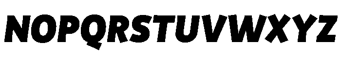 Am Panama Extra Bold Italic Font UPPERCASE