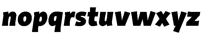 Am Panama Extra Bold Italic Font LOWERCASE
