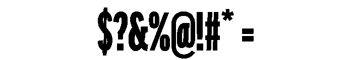 Am Tirana Heavy Font OTHER CHARS