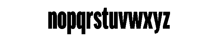 Am Tirana Heavy Font LOWERCASE